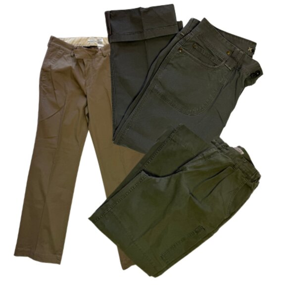 Pants - BUNDLE of 3-Gently Worn Women’s Pants, Size 12 (BB1203B)